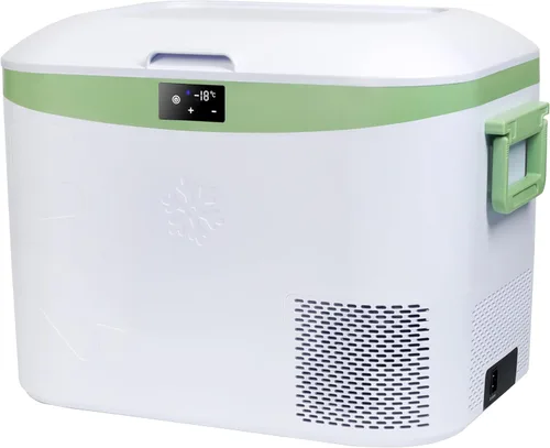 Megiu Refrigerador portátil de 12 V para automóvil, 19 cuartos de galón (18 litros) 12 voltios congelador compresor enfriador 12V/24V DC 110 ~ 240 V