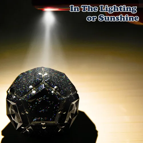 Miniatura 2 de Esferas magnéticas antiestrés con imanes - Bolas de cristal negro con brillo holográfico - Juguetes antiestrés magnéticos - Juego de 12 piezas