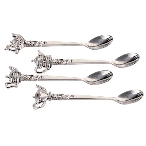 Miniatura 2 de Elegance Silver 87625 cucharas de té bañadas en plata, Dorado, 4