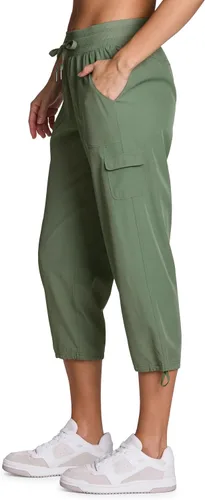 Miniatura 4 de RBX - Pantalón capri deportivo con cordón,ligero, con bolsillos y estilo cargo, para mujer