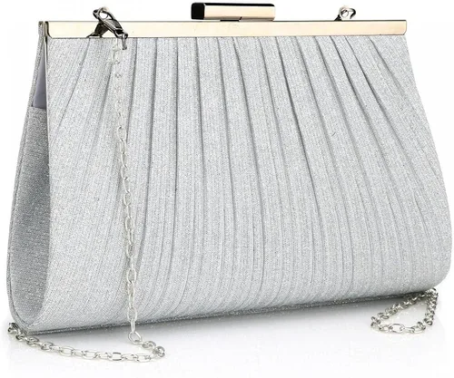 Miniatura 2 de YYW Bolso de mano para mujer, bolso brillante con asa superior, bolsa de noche, bolsa cruzada, bolsa de hombro para boda, fiesta, baile de graduación