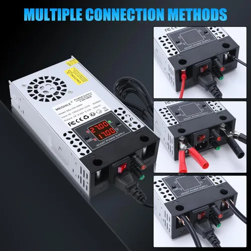 Miniatura 5 de Actualización ajustable (0-30V 0-17A) 500W DC Fuente de alimentación conmutada AC-DC Transformador con botones ajustablesSistema de sensor de 0-30V