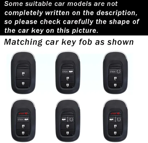 Miniatura 2 de ontto Funda inteligente para llave de automóvil inteligente para Honda Accord Civic HR-V CR-V Pilot Sport SI EX EX-L Touring 2022 2023, protector