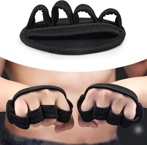 Miniatura 4 de Guantes de gimnasio para levantamiento de pesas, almohadilla de agarre de entrenamiento para hombre y mujer, fitness, levantamiento de pesas