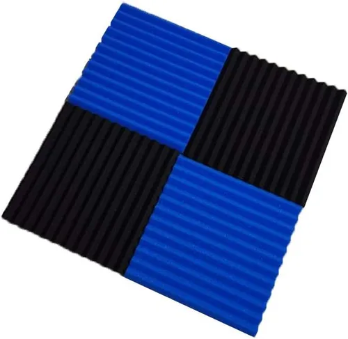 Miniatura 6 de Burdurry Paquete de 50 paneles acústicos insonorizados de espuma de estudio para paredes, paneles de absorción de sonido, paneles de aislamiento
