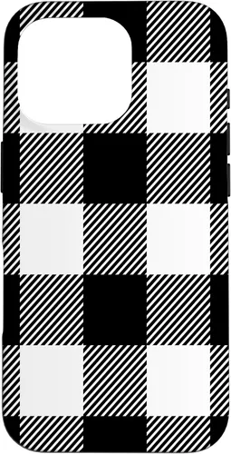 Miniatura 20 de Buffalo Plaid Black White Phone Case for iPhone 17