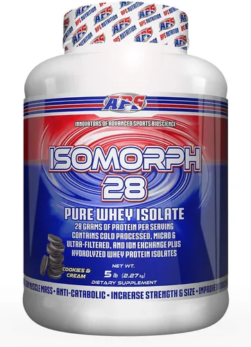Miniatura 22 de APS Nutrition Isomorph 28 Proteína en polvo Aislado de suero puro Aislados prensados en frío, ultrafiltrados e intercambio iónico 0.99 oz