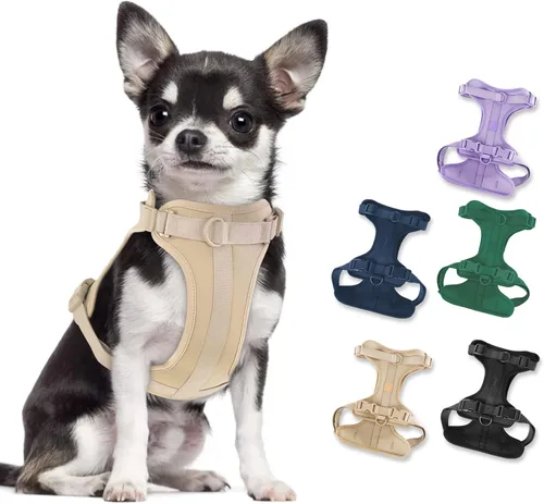 Miniatura 24 de Arnés ligero para perro sin tirones: arnés ajustable y duradero de malla transpirable con cojín suave y cómodo, para perros pequeños, medianos y Lila
