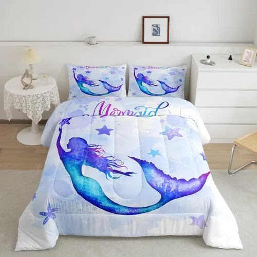 Miniatura 47 de Castle Fairy - Juego de funda de edredón con bandera estadounidense tamaño King, ropa de cama para niñas y adolescentes, funda de edredón con Multi