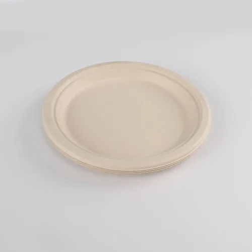 Miniatura 8 de Platos de papel compostables de 9 pulgadas – Paquete de 125 Bagazo de caña de azúcar resistente Microondas y fugas Platos desechables