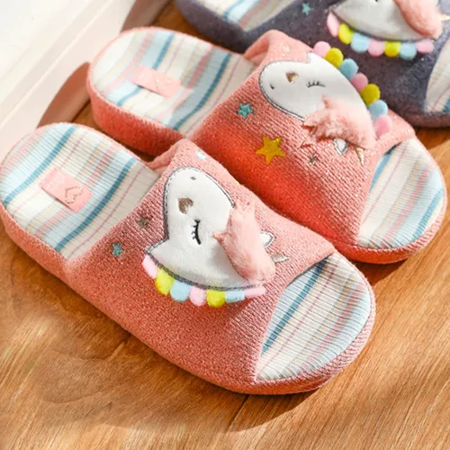 Miniatura 2 de Pantuflas de unicornio para niños, antideslizantes, para el hogar, para niñas y niños