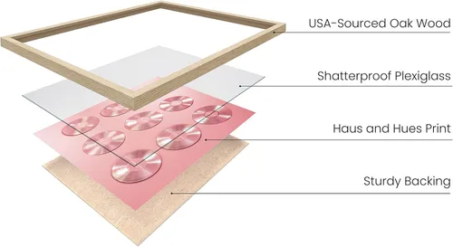Miniatura 2 de HAUS AND HUES Registros para Pared Estética CDs Rosa - Póster para Decoración de Habitación Estética Rosa Claro de los 90s Pósteres VSCO para CD rosa