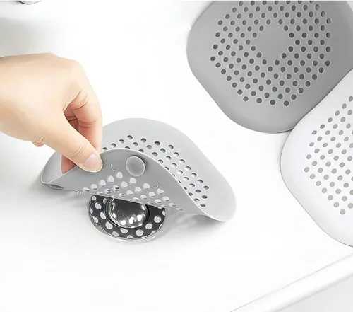 Miniatura 16 de 4 Piezas de Captador de Pelo para Desagüe de Ducha, Tapón para Bañera, Protectores de Desagüe para el Hogar, Cubierta de Desagüe con Ventosa, Trampa