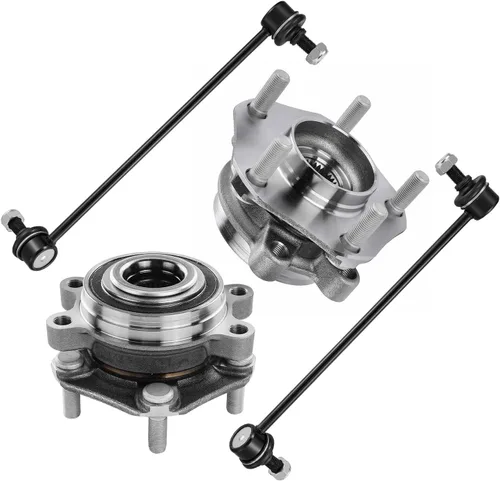 Miniatura 152 de Detroit Axle - Kit de nudillos de dirección delantera izquierda para Ford Edge Lincoln MKX 07-10, cojinete de rueda del lado del conductor, nudillo