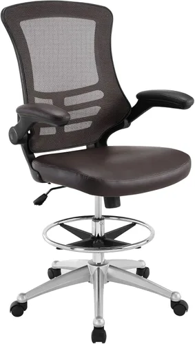 Modway Attainment silla para mesa de dibujo, Marrón