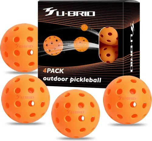 Miniatura 16 de Paquete de 3/4/12 pelotas de pickleball para exteriores de grado profesional de 40 agujeros, probadas por jugadores con diseño resistente al viento