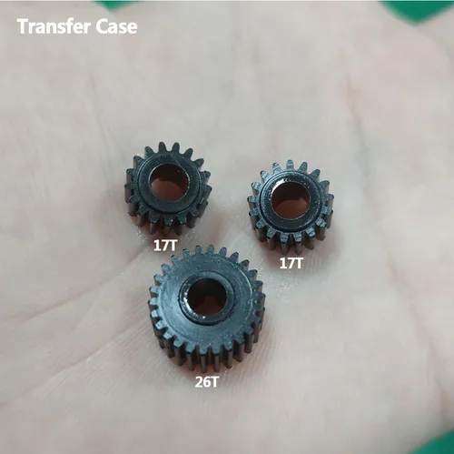 Miniatura 5 de SCX10 II Caja de cambios planetaria Caja de transferencia de eje de transmisión corta Placa deslizante Montaje de motor delantero para chasis