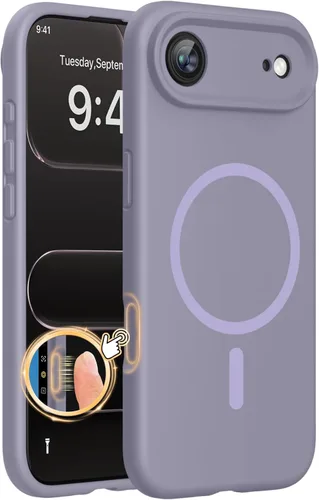 Miniatura 10 de Miracase Funda diseñada para iPhone 13, con protector de pantalla de vidrio templado, forro de microfibra suave antiarañazos, funda de goma