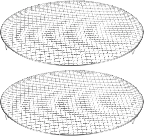 Miniatura 14 de HARFINGTON Rejilla Redonda de Cocina de 6.5 Pulgadas de Acero Inoxidable 201 con Alambre Cruzado para Barbacoa, Parrilla, Cocina, Horneado, Ahumado