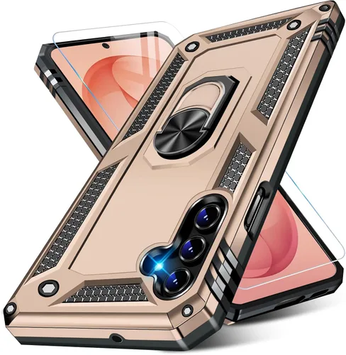 Miniatura 20 de Vaki Funda para Samsung Galaxy S22 5G con protector de pantalla integrado de grado militar, cubierta dura y resistente, funda resistente para Galaxy