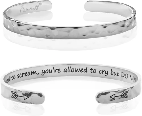 Miniatura 17 de Carviell Pulseras grabadas para mujer, inspiradoras, amistad, amor, mamá, hija, hermana, cristiana, graduación, conmemoración y regalos de boda, más