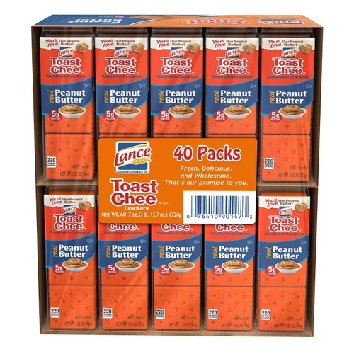 Miniatura 29 de Lance Galletas tipo sándwich, hechas con galletas integrales, mantequilla de maní, 10 paquetes individuales