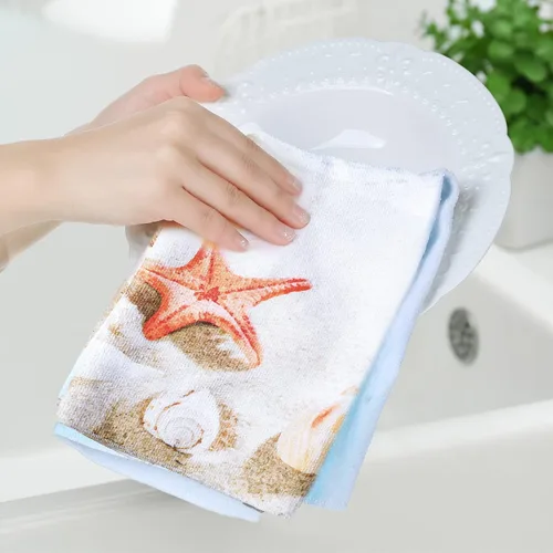 Miniatura 5 de Tegeme 4 toallas de mano para decoración de playa y baño, toalla de mano costera del océano, regalos temáticos del océano, estrellas de mar