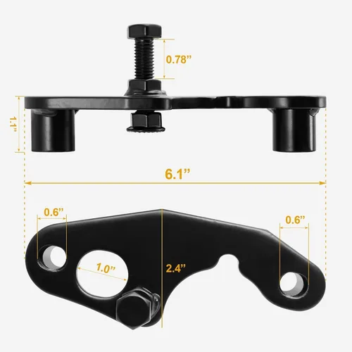 Miniatura 6 de Kit de reparación de perno colector de escape delantero y trasero del conductor compatible con 1999 y más nuevos GM camiones y SUV con motor de 4.8L