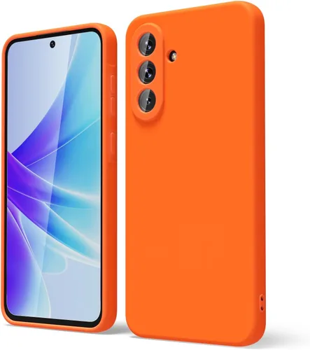Miniatura 301 de oakxco Funda para teléfono Samsung Galaxy A12 con agarre de silicona líquida, linda delgada fina suave cubierta de gel de goma TPU lisa para mujeres