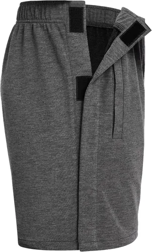 Miniatura 4 de Deyeek Pantalones cortos deportivos unisex para hombre, pantalones cortos de algodón con bolsillos para después de la cadera y la rodilla