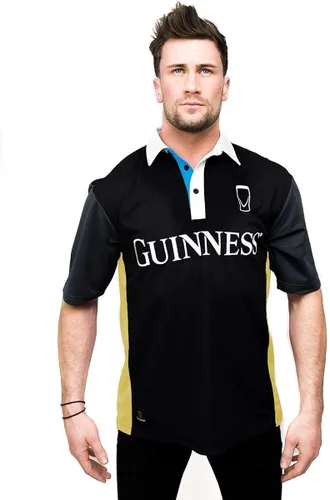 Miniatura 8 de Guinness Jersey de rugby de manga corta con rayas negras y amarillas