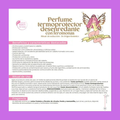 Miniatura 7 de Ritual Botánico Keratina Orgánica Tratamiento para alisar, reparar y relajar el cabello Ingredientes naturales, orgánicos y veganos Producto