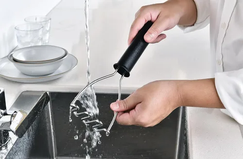 Miniatura 6 de Potato Masher - Herramienta de cocina de alambre de acero inoxidable para puré de verduras, alimentos, frijoles, aguacate, apto para lavavajillas