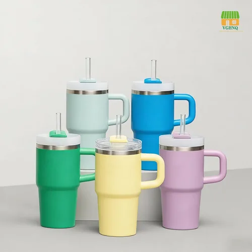 Miniatura 3 de Paquete de 4 popotes de repuesto Tritan para vaso Stanley de 20 onzas y 14 onzas, 8.46 pulgadas de largo, sin BPA, reutilizables, con cepillo