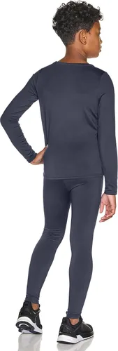 Miniatura 2 de TSLA - Conjunto de ropa interior térmica para niños y niñas, pantalones largos con forro polar suave, capa base de invierno superior e inferior
