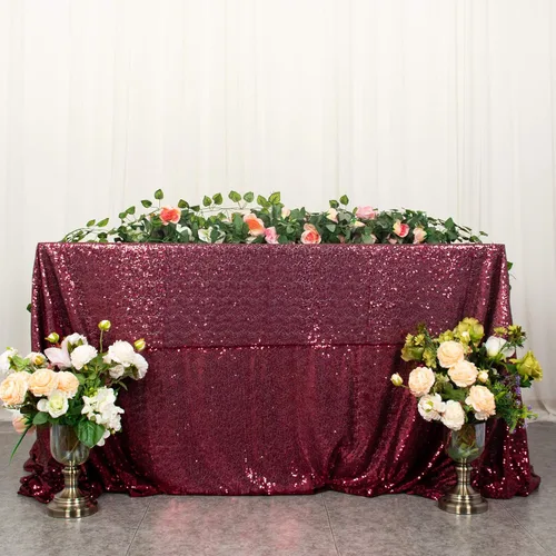 Miniatura 41 de ShiDianYi Mantel de lentejuelas color azul bebé, de 50 x 72 pulgadas, mantel rectangular de lentejuelas para decoración de boda - 200111E