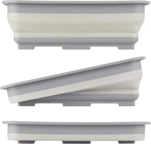 Miniatura 7 de Wakeman - Cubo de hielo plegable de 7.27 litros portátil para exteriores, multiuso, tina de platos y cesta de almacenamiento para acampar y portón