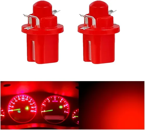 Miniatura 7 de Bombillas para velocímetro de cúmulo de calibre superbrillantes 17 18 27 37 58 86 2721 Bombilla T5 B8.5d COB 1SMD LED para tablero de instrumentos