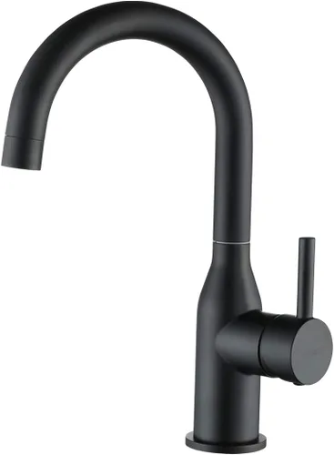 Miniatura 10 de WOWOW Grifo de Fregadero de Barra de Una Sola Manija, Grifo de Barra de 1 Orificio, Grifo de Cocina Pequeño de Níquel Cepillado, Grifo Comercial