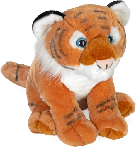 Wild Republic Cuddlekins - Tigre adulto, animal de peluche, 12 pulgadas, juguete de peluche, botellas de agua recicladas