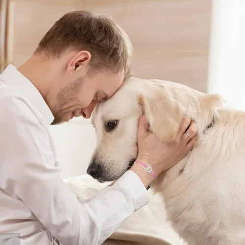 Miniatura 28 de PLwelth Pulseras de perro de cachorro para mujeres y hombres, regalos conmemorativos para amantes de las mascotas, regalos de amistad para ella, sus