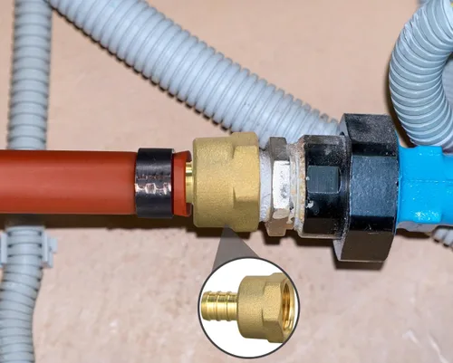 Miniatura 6 de 10 piezas de conectores PEX hembra 1/2" x 1/2" NPT, adaptador roscado hembra NPT de 1/2" x 1/2", accesorio de compresión, latón, puerto completo