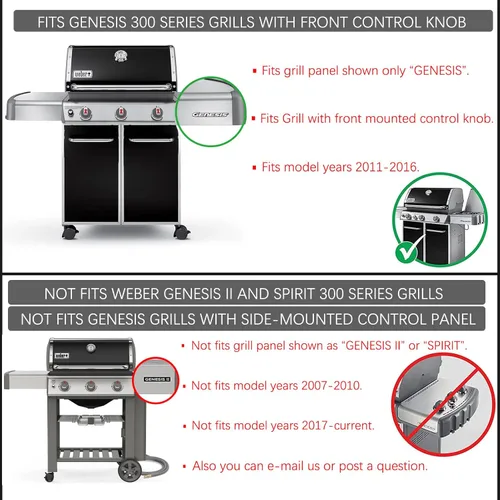 Miniatura 8 de Genesis E-330 Grill 4 quemadores 62752 7620 7621 Barras aromatizantes 65505 Piezas de repuesto para Weber Genesis Grill Parts 300 Series con control