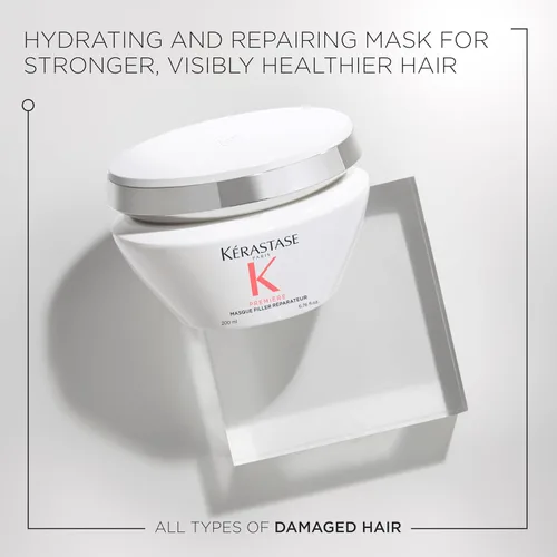 Miniatura 2 de Kerastase Premiere Anti-Breakage Mask - For Breakage & Damaged Hair, Repairs Bonds & Removes Calcium Build-Up, With Glycine and Peptides, 7x