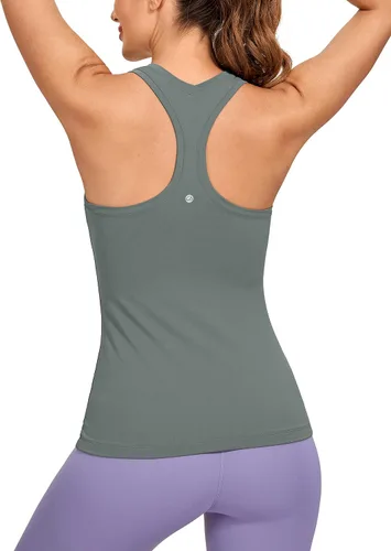 Miniatura 13 de CRZ YOGA - Camisetas sin mangas de entrenamiento para mujer, con espalda cruzada, brasier deportivo, para yoga, gimnasio