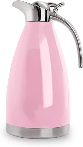 Miniatura 9 de Jarra térmica de acero inoxidable de 68 onzas – Termo/jarra aislada al vacío de doble pared con tapa – Jarra de café/té retención de calor y frío