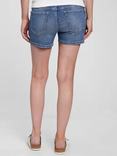 Miniatura 2 de GAP Women's Maternity True Waistband Full Panel 4" Denim Shorts