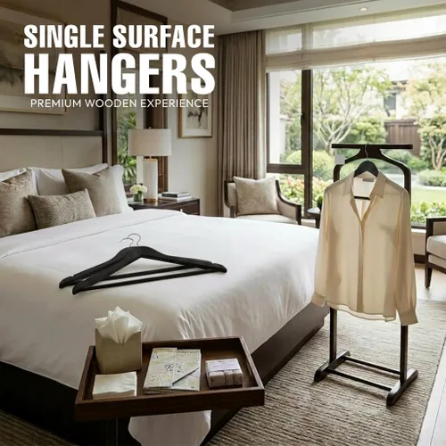 Miniatura 2 de Utopia Home Perchas de Madera Premium Paquete de 30 – Percha de Abrigo Duradera y Delgada – Percha para Trajes con Gancho Giratorio de 360 Grados