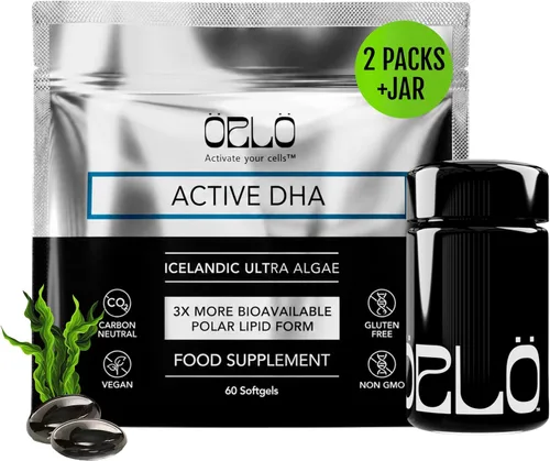 Miniatura 11 de Orlo Suplemento DHA de 1000 mg – 3 veces absorción natural islandés nórdico omega 3 DHA y EPA para apoyo cerebral y ocular – Alternativa de aceite