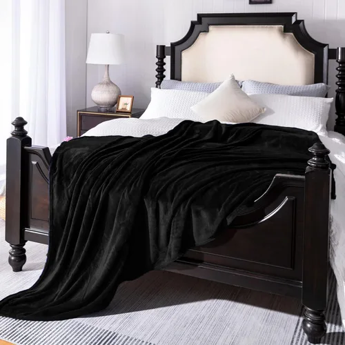 Miniatura 32 de Manta blanca de Navidad súper suave y acogedora para sofá o cama. Manta de microfibra de felpa ligera, 50x60 pulgadas Blanco